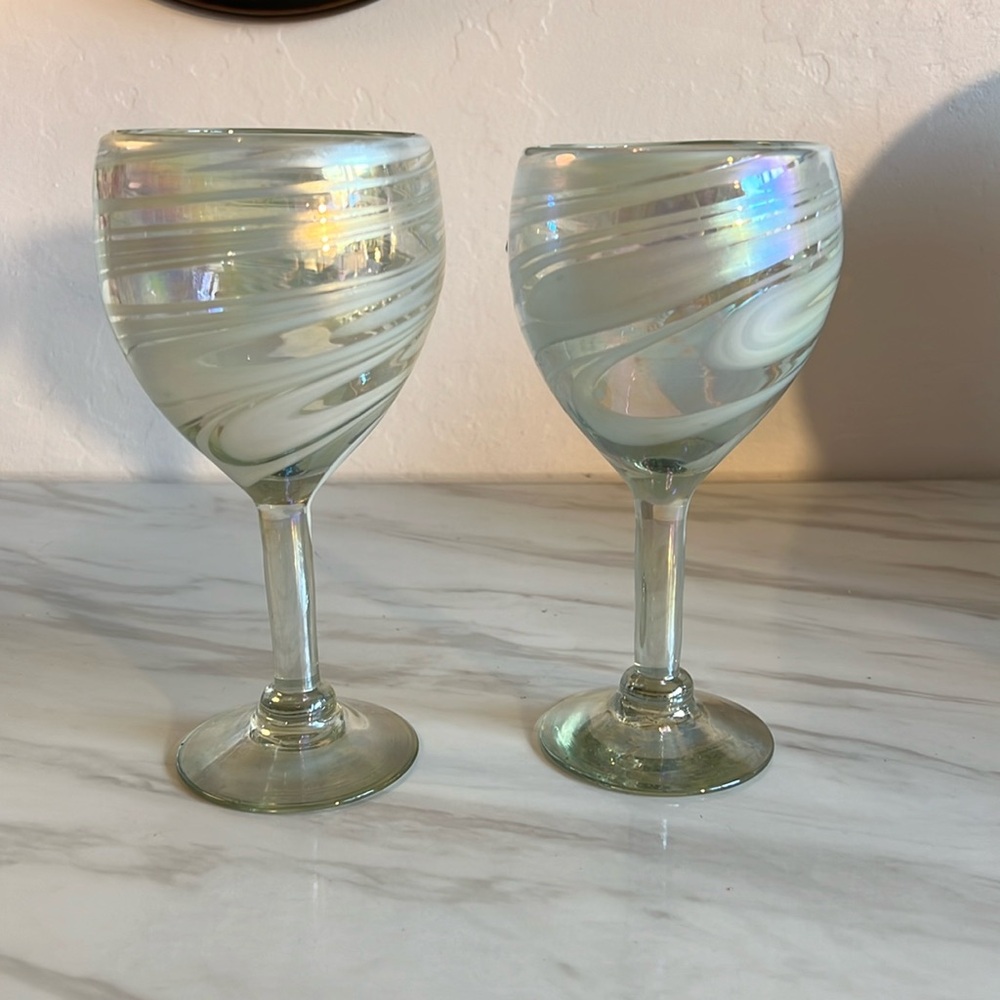 Handblown glasses
